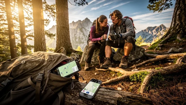 Comparaison autonomie GPS dédié vs smartphone lors d'une randonnée de 12 heures en montagne