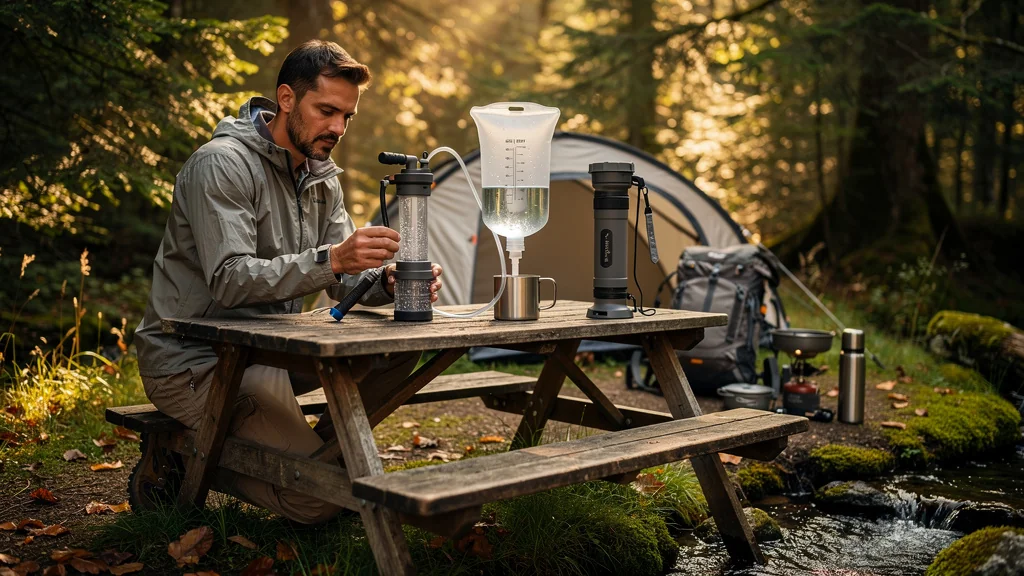 Comparaison de trois filtres à eau portatifs lors d’un bivouac de trois jours en pleine nature