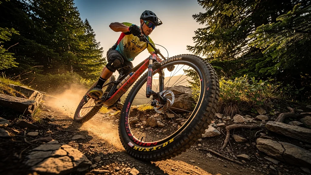 Test comparatif de deux pressions de pneus tubeless sur sentier technique de VTT